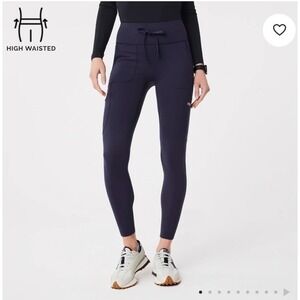 FIGS High Waisted Seville Skinny ScrubLegging Dark Blue Navy XS